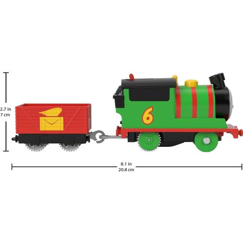 Thomas & Friends Motorized Toy Train Percy Battery-Powered Engine with Tender for Pretend Play Preschool Kids Ages 3  Years​
