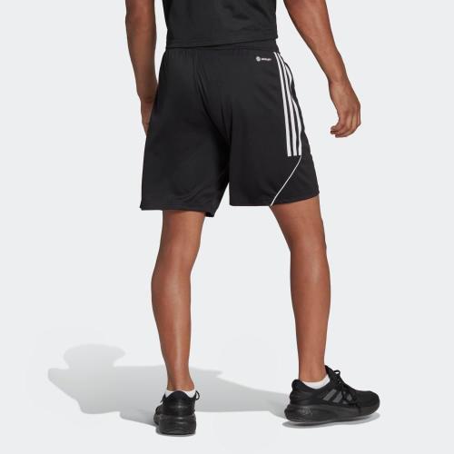 adidas Men's Large Size, Black with white stripes Tiro 23 League Training Shorts