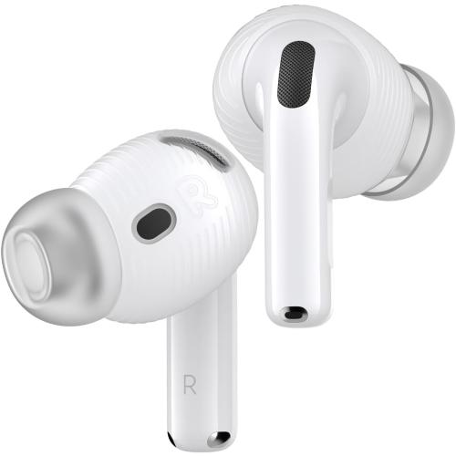 Gcioii 3 Pairs Ear Tips for AirPods 4 Noise Cancelling Earbuds Cover [Added Storage Pouch] Anti-Slip Accessories Compatible with Apple AirPods 4th Generation (Translucent)
