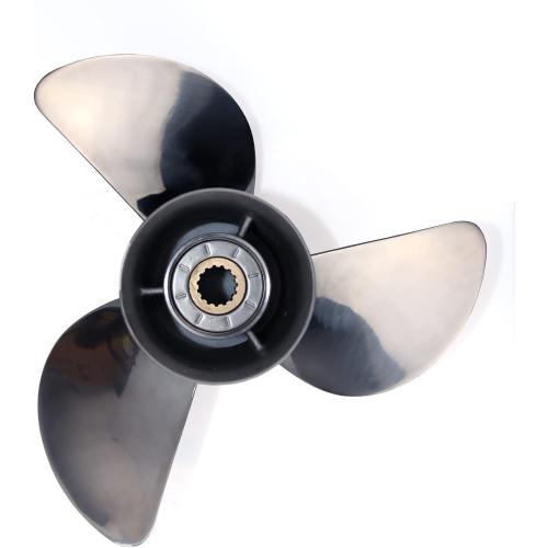 CAPTAIN Stainless Steel Outboard Propeller fit Mercury, 13 Diameter x 19 Pitch, 15 Spline Tooth Boat Motor Prop, RH Propellers for 40 50 70 Force 75 80 90 100 115 125 140 H