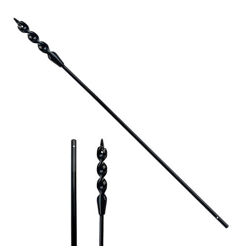DECKRKAT 54 Flexible Installer Drill Bit - 3/8 Auger with Fish Eye Hole & Anti-Slip 3-Flat Shank for Wire Pulling Through Walls, Ceilings, Sidewalks.