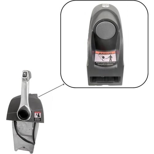 Marine throttle control box 5006182 is suitable for Evinrude Johnson OMC BRP outboard engines, without a start key switch Push to open