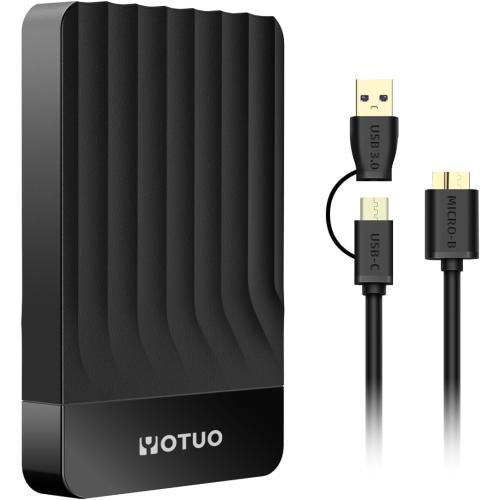 Size 500GB Color Black Portable External Hard Drive Storage Expansion Mobile HDD USB 3.0 for PC, Mac, Desktop, Laptop, PS4, PS5, Xbox One X/S, Xbox 360, Xbox Series X/S, Office & Game (Black, 500GB)