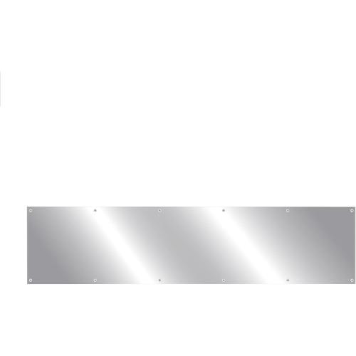 Door Metal Kick Plate 6x28 inches Aluminum Decorative Plates Protector for 30 inches Front Doors, 18 Ga Thickness 6x 28 (Silver)