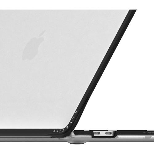 CASETiFY Impact MacBook Pro 13 (M1/M2/Intel) Case [Cushioned Impact Corners/Scratch-Resistant/Anti-Slip Grip] - SLOWCOASTER Sticker - Clear Black
