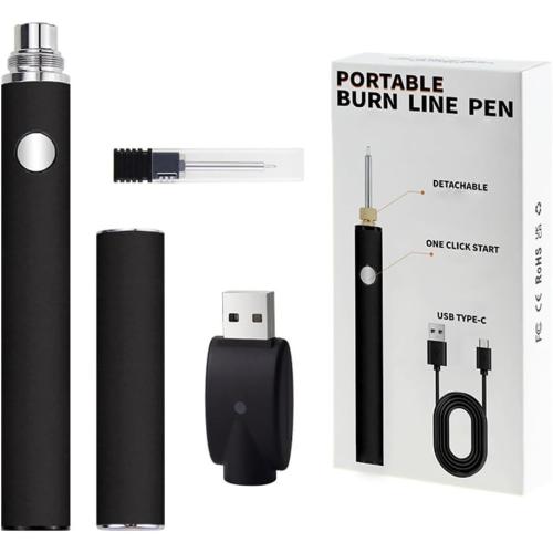 Cordless Soldering Iron Pen With Cap, 3 Speed 2.7V/3.4V/4.2V With Adjustable Temperature And 650MAh Battery Portable For Electronics Repair(black)