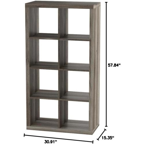 Color brown Better Homes and Garden 8-Cube Organizer