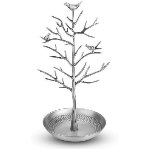 Fashion Jewelry Display Stand Money Tree Earrings Necklace Hanging Jewelry Display Storage Tools(Antique Sliver)