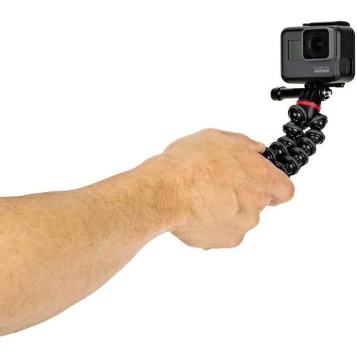 Joby GorillaPod 500 Action, Tripod for Action Cameras, GoPro and Video Cameras, for Content Creation, Vlogging, Live Streaming, TIK Tok,Black