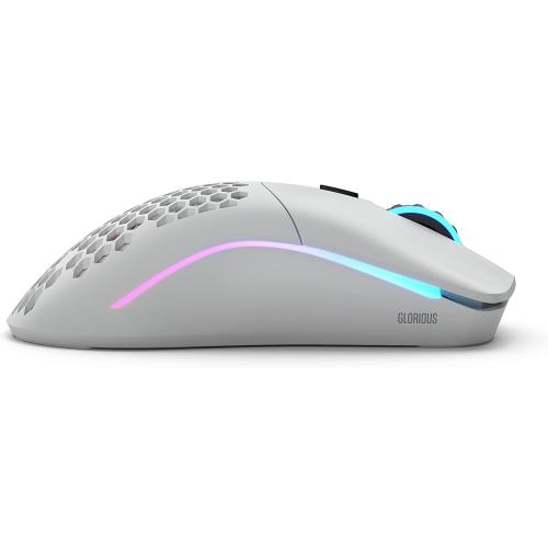 Glorious Model O Wireless Gaming Mouse - Superlight, 69g Honeycomb Design, RGB, Ambidextrous, Lag Free 2.4GHz Wireless, Up to 71 Hours Battery - Matte White