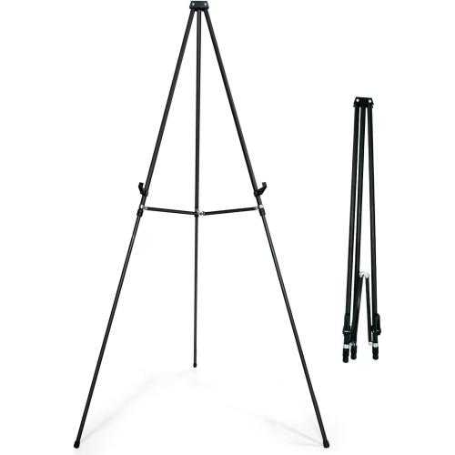 Size 70 Falling in Art 70 Adjustable Aluminum Display Easel Stand, Versatile Tripod Easel for Artistic Presentations Stand, Lightweight and Sturdy for Art Shows, Exhibitions, and Studios, Holds 20 lbs