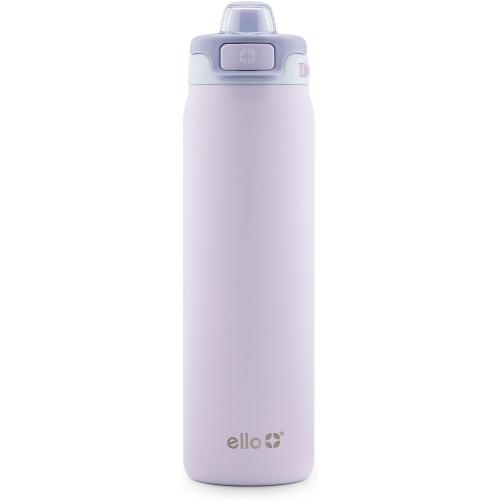 Ello Pop & Fill Insulated Stainless Steel Water Bottle with Quick Fill Lid, Leakproof Locking, Sip or Chug Spout, BPA-Free, Double Wall Vacuum Insulated for Sports, Travel & School- 22oz / 32oz / 40oz