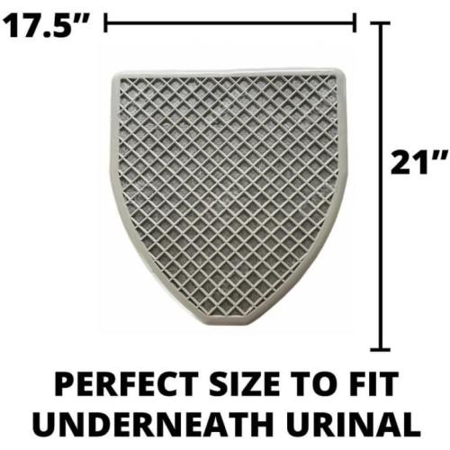 Urinal Mats for Men（6 Pack）High-Tech Bamboo Charcoal Absorbs Odor, Non-Slip Deodorization, Gray Floor Water Absorption, Urine Mats for Restrooms & Bathrooms, Mens Urinal