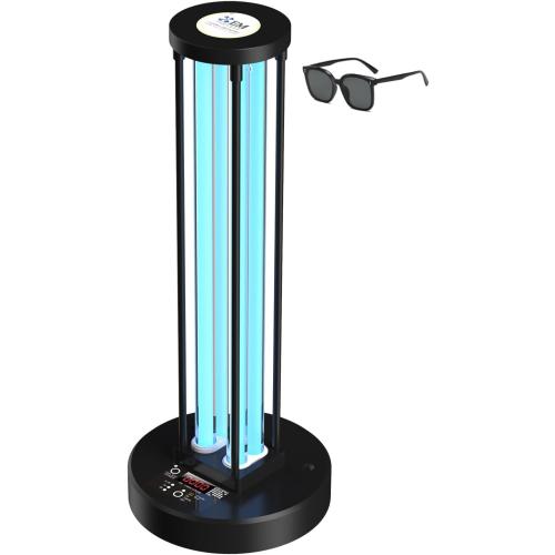 UNTESTED -Ultraviolet Germicidal Lamp, 72w UV Ozone Light for Whole Room, 99.99% Sanitization Rate, Three-Step Timing Remote Control, Blue Light,for Home/Office/School