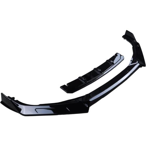 New Front Bumper Lip Compatible with 2018 2019 2020 2021 10th Gen Honda Accord 4 Door Car Front Spoiler-Gloss Black Sport Front Spoiler - 4pcs