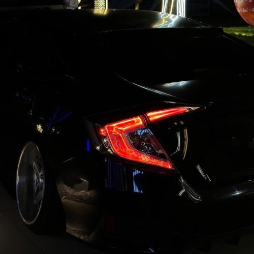 Clear Lens Tail Lights for 2016-2021 Honda Civic Sedan, JDM Style Rear Lamps with Bulbs, Left Driver & Right Passenger Side, Plug-and-Play Upgrade (HO2804110, HO2805110) -2 PCS