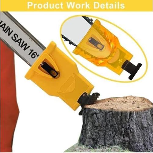 Universal Chainsaw Sharpener, Portable Chain Saw Sharpener Tool, Chainsaw Teeth Sharpener Kit, Simple Operation Chain Sharpening Jig for 12-22 Chain Saw 3 1 Whetstone