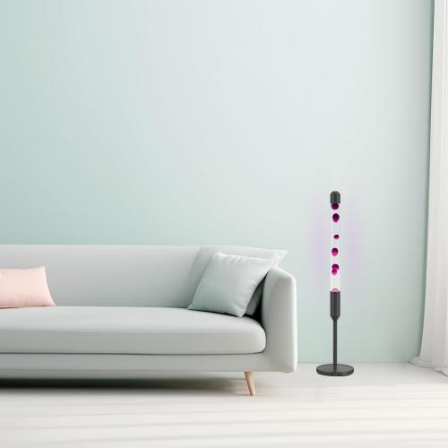 Size 47.5-Inch Liquid Motion Lamp,Magma Lamp, Mood Relaxation Light，Suitable for Home Decoration, Living Room, Office, Bedroom, café (47.5 inch Purple Wax)