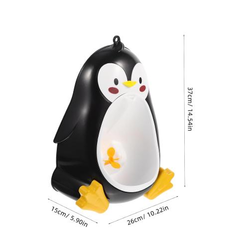Toddmomy Penguin Potty Urinal for Boys Toddler Urinal Potty Training Toilet with Suction Cups Adjustable Wall Hanging Pee Trainer for Home Bathroom Nursery Kindergarten 14.56X10.23X5.90in