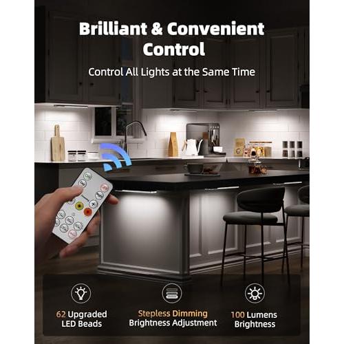 EZVALO Under Cabinet Lighting with Charging Station, Motion Sensor Lights