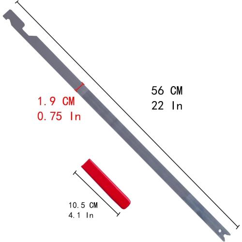 SINKHANUN 22 inches Slim Jim Tool, Stainless Steel Professional Auto Tool with Clematis Durable and Lightweight