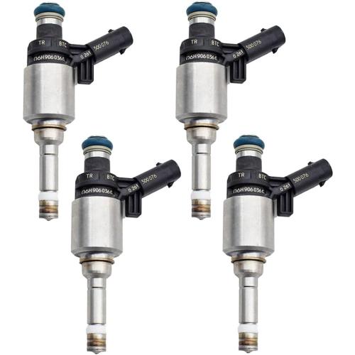 EPSIRMP 06H906036G 4pcs Fuel Injectors Compatible with Audi A3 A4 A5 A6 Q3 Q5 TT Volkswagen CC EOS GTI Tiguan Passat Jetta, L4 2.0L 2008-2018 Replaces# 06H906036P 0261500076