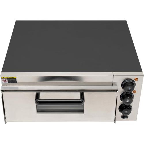 1800W Electric Pizza Oven Indoor Commercial Pizza Oven Countertop Pizza Maker Multipurpose Indoor Pizza Machine for Home Restaurants Bakeries – Adjustable Temp (122-662°F）-Makes 16 inch Pizzas