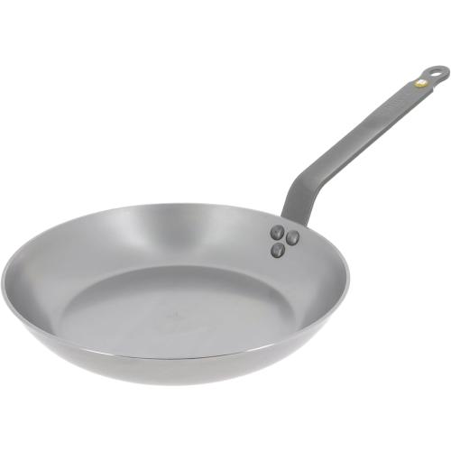 De Buyer MINERAL B Carbon Steel Fry Pan - 10.25” Diameter, 7.3” Cooking Surface - Ideal for Searing, Sauteing & Reheating - PFAS, PFOA & PFOS Free - Made in France
