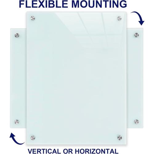 Size 48x36 Glass Magnetic White Board - 48 x36 Inches Frameless Dry Erase Whiteboard for Wall, Writing Board for Meeting, Wall Mounted Glass Board for Office and Schools