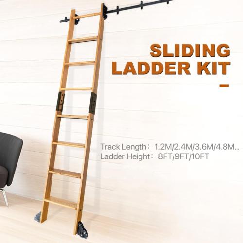 Rolling Library Ladder Hardware Kit, 4FT Extension Kit