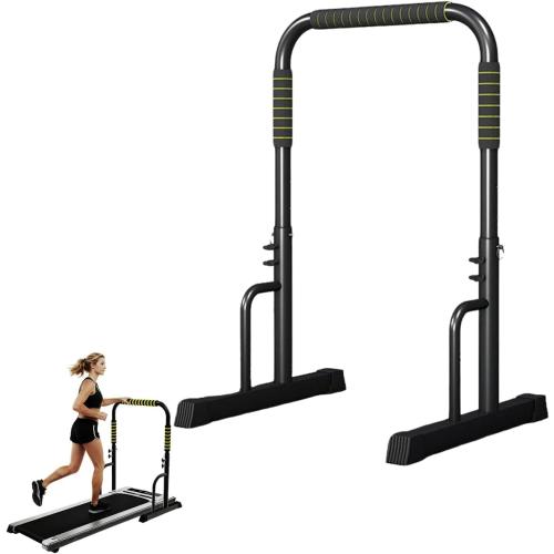 Walking Pad Handle Bar Only,Walking Pad with Handle Bar,Height-Adjustable Treadmill Accessories,25.2 inch Wide, 42.5 inch Max Height,Quick Assembly, Durable and Sturdy, Black and Yellow