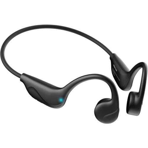 Bone Conduction Headphones,Bluetooth V6.0 Open Ear Headphones with Mic,Bone Conduction Earbuds 12Hrs Playtime,IPX5 Waterproof Sport Headphone for Running