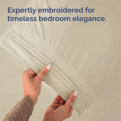 King Pillow Cases Set of 2 - Ultra Soft Cozy Pillowcase Covers - Wheat