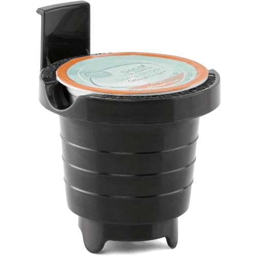 Compact Single Serve Dual Brew Coffee Maker - Compatible with Ground Coffee or K-Cups Pods | Adjustable Cup Size | Home & Office Coffee Brewer