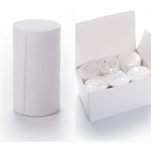 HOSPORA Medical Cotton Cast Padding Roll, 4 Inch x 8 feet, Individual Pack(Pack of 6)