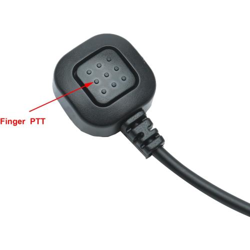 Throat Mic Tactical Walkie Talkies Earpiece Headset with Finger PTT Compatible with Midland LXT630VP3 LXT600VP3 LXT500VP3 2 Way Radio