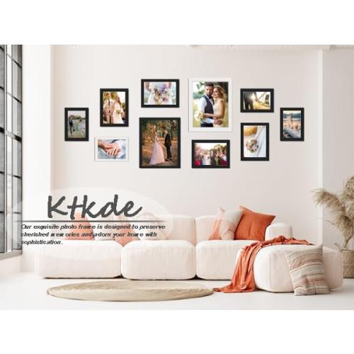 KTKDE A1 Black Modern Picture or Poster Frame 3 Pack,23.4x33 Poster Frame Black Woodgrain, Vertical & Horizontal Wall Hanging Large Picture Frame for Photos, Posters & Art Prints