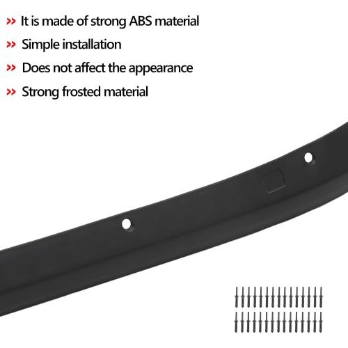 Front & Rear Fender Flares Extensions Set fit for 2018 2019 2020 2021 2022 2023 Jeep Wrangler JL & JLU 2/4 Doors, Wheel Fender Liner black 4PCS