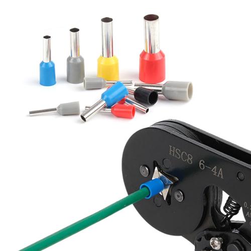 Ferrule Crimp Tool Kit, Wire Ferrule Crimper AWG 23-7 (0.25-10 mm²) with 1200PCS Ferrule Connectors Wire Ends Terminals