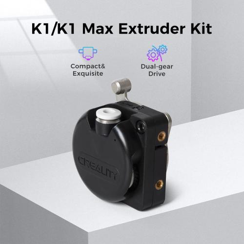 Creality K1/K1 Max/K1C/K1 SE Extruder, Official Upgraded K1 Extrusion Kit Direct Drive Extruder Dual Gear Smooth Feeding High Speed Printing Extruder for K1 SE/Ender 3 V3 Plus 3D Printer