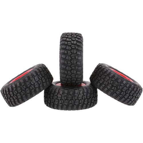 GoolRC 4Pcs AX-3009 High Performance 108mm 1/10 Short Course Truck Tires with Wheel Rim for All Terrain