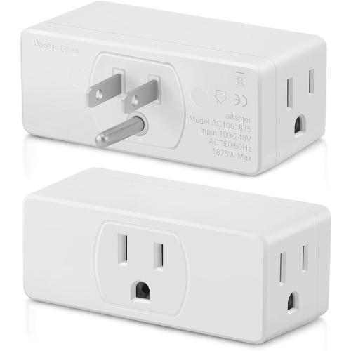 Multi Plug Wall Outlet 2pack Multiple Outlet Splitter Multi Outlet Extender
