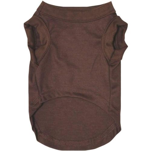 Petitebella Rugby Print Puppy Dog Shirt (Brown, Medium)
