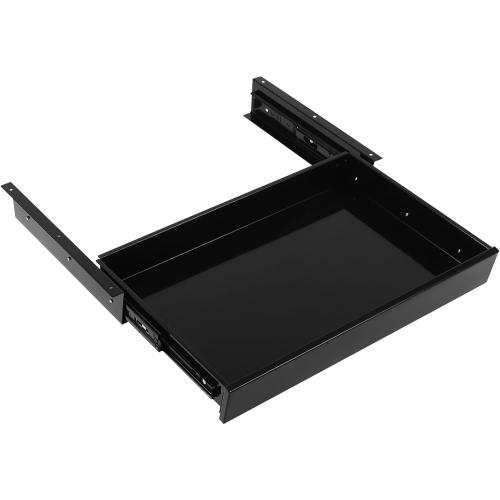 Sliding Pull-out Under Table Drawer for Office Desk, Drawer For Under Desk, Undermount Drawer for Sit Stand Workstation (Black, 22)