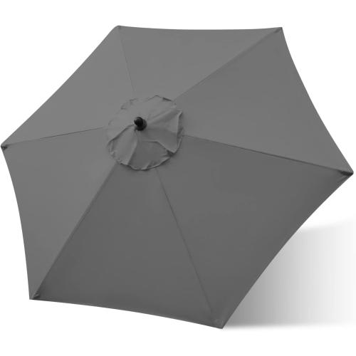 Sunnyglade 7.5ft Patio Umbrella Replacement Canopy Market Umbrella Top Outdoor Umbrella Canopy with 6 Ribs
