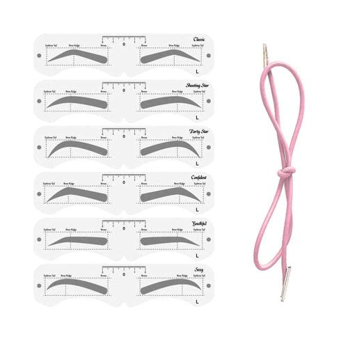 Plastic Eyebrow Mold, PEVA Soft Shaper DIY Model With Elastic Band, Assist Makeup Tools for Beginner