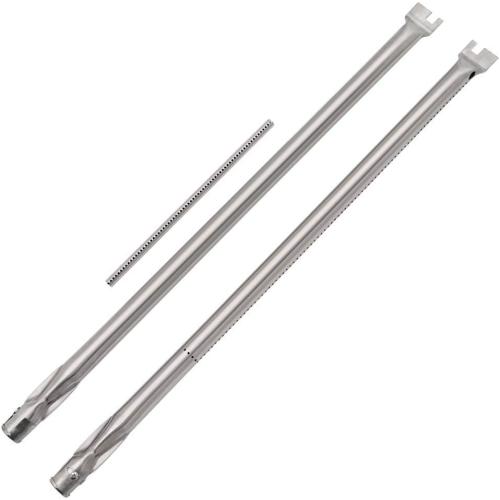 SHINESTAR 7507 Burner Tube Set for Weber Genesis Silver A, Spirit E-210, Spirit 200 Series Gas Grill (Side Control), Durable Stainless Steel, 27-Inch Long, Part #10404