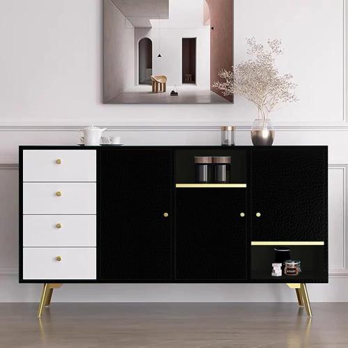 ROSEROSA Peel and Stick Faux Leather Self-Adhesive Wallpaper Door Wrap Countertop Moulding Trim MG5600-2