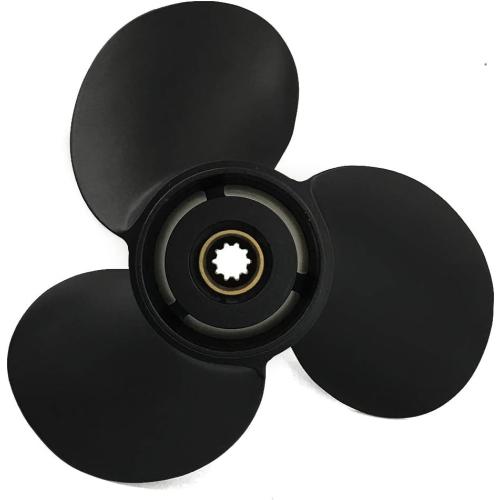 CAPTAIN Aluminum Outboard Propeller Fit Mercury Engines 9.9-25HP 10 Tooth Spline