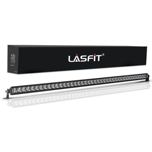 LASFIT 52 inch LED Light Bar, IP67 Waterproof Single Row LED Bar, Off Road Driving Light, Spot Flood Beam for Wrangler/Cherokee/Gladiator/JL/JK/JT/F-150/Explorer/Ranger/Ram